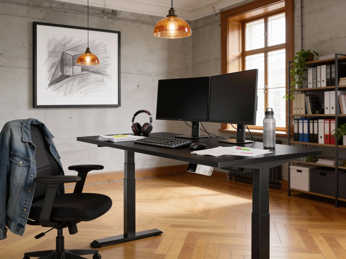 Ramię na monitor i wyposażenie ergonomiczne biurka